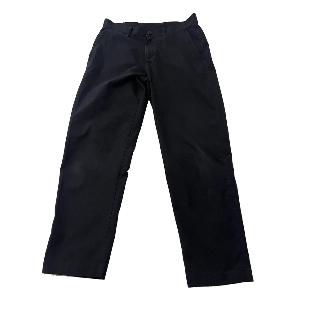 Lululemon Relaxed Tapered Smooth Twill Pants Black Men's 32x30 LM5AYES